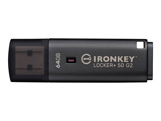 KINGSTON KINGSTON 64Go IronKey Locker Plus 50 G2 FIPS 197 AES-256