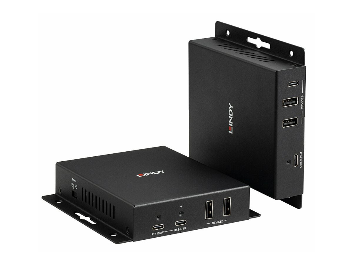LINDY Extender Cat.6A Type C 4K60 HDBaseT 3.0 pour vidéo et données 100m