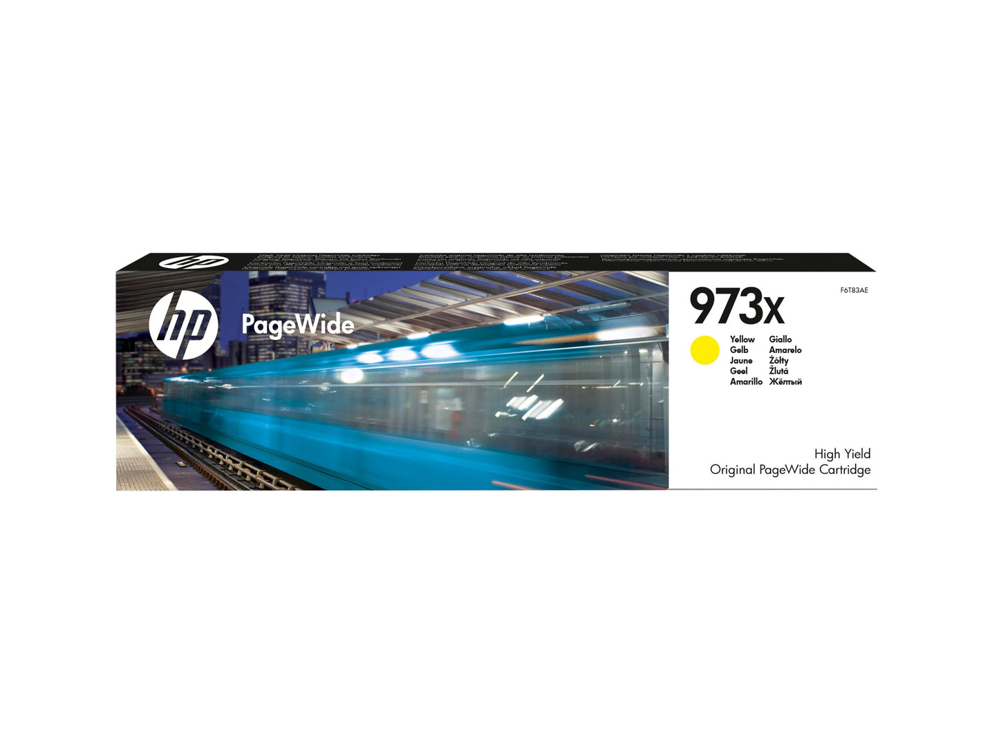 HP 973X original high yield yellow PageWide cartridge F6T83AE