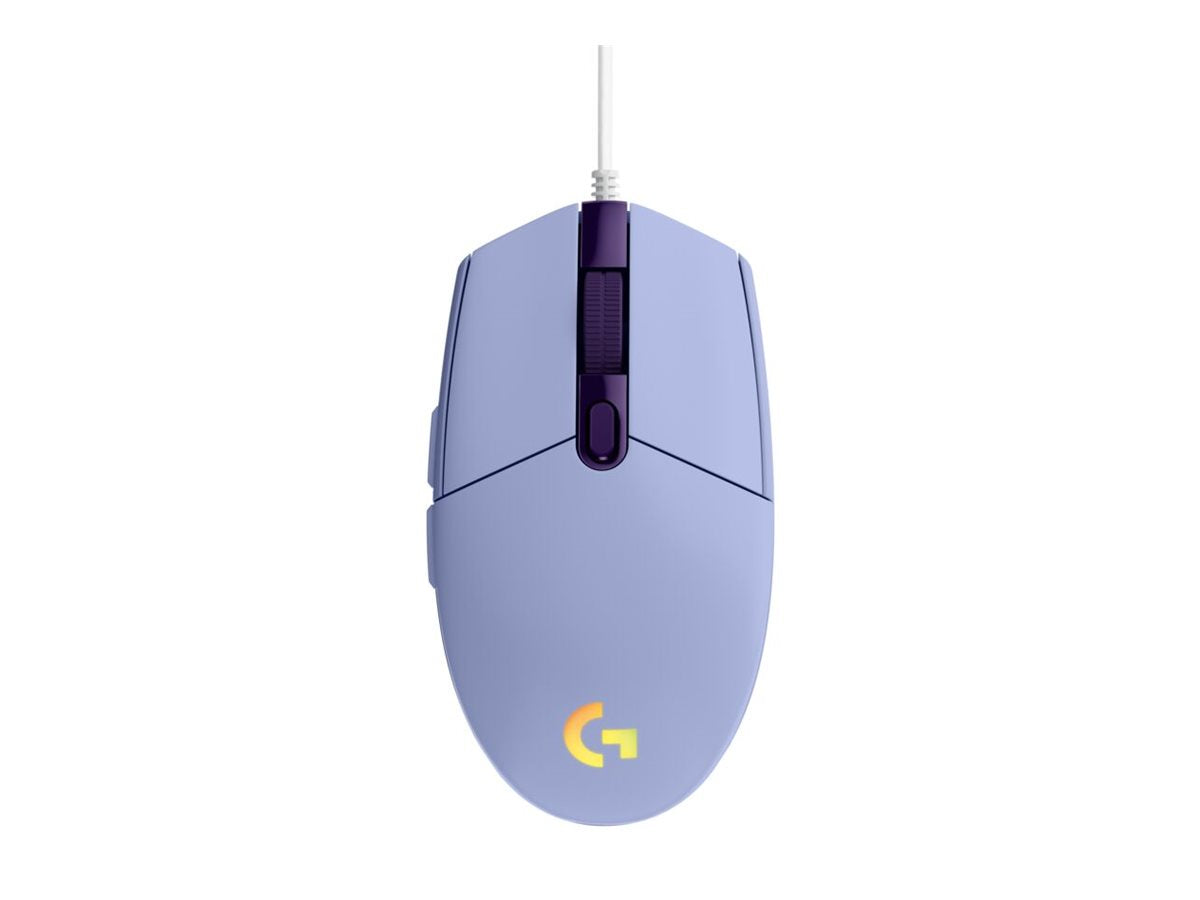 LOGITECH Gaming Mouse G203 LIGHTSYNC Mouse optical 6 buttons wired USB lilac for Komplett Epic Gaming PC a125