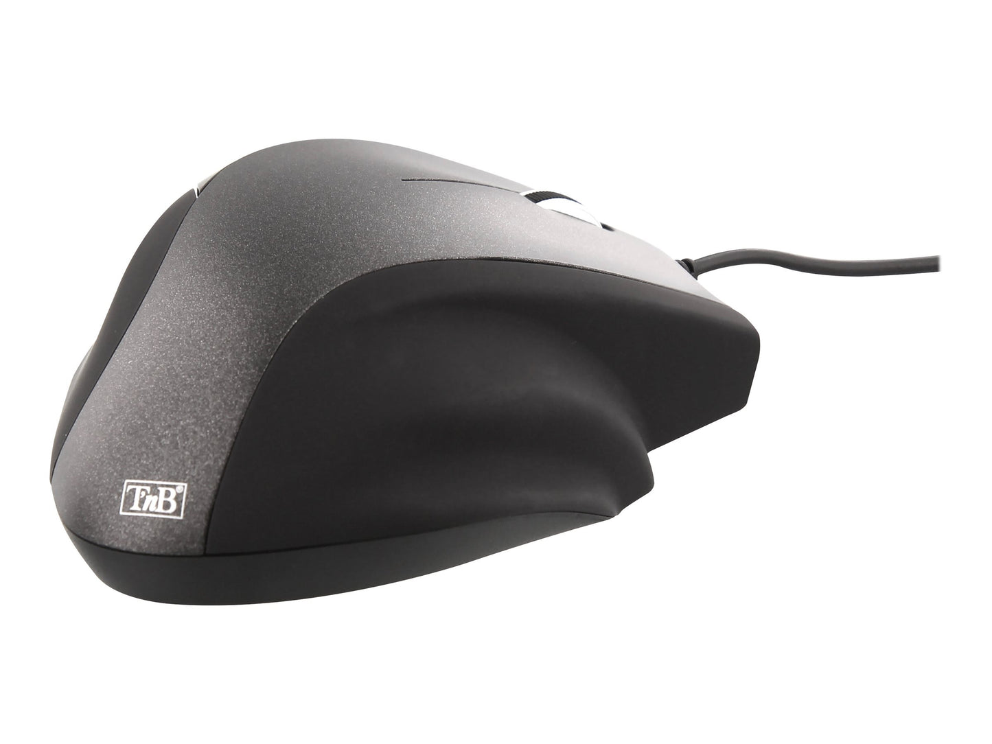 T'NB TNB ERGO Line Wired Ergonomic Mouse Black Optimized Design For Comfortable Use