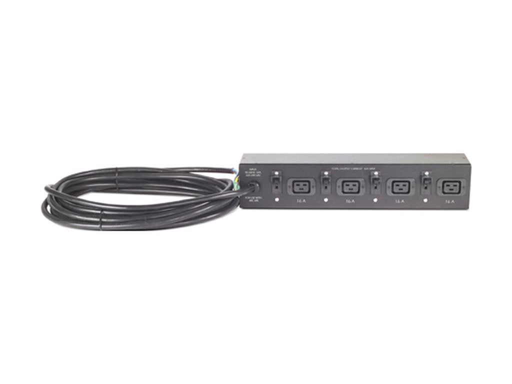 APC Basic Rack PDU Rack AC 230V input hardwire output connectors 4 IEC 60320 C19 2U 19 8.5m cord Black