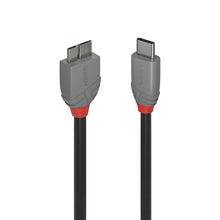 Charger l'image dans la galerie, LINDY 0.5m USB 3.2 Type C to Micro-B Cable Anthra Line