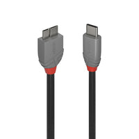 Charger l'image dans la galerie, LINDY 0.5m USB 3.2 Type C to Micro-B Cable Anthra Line