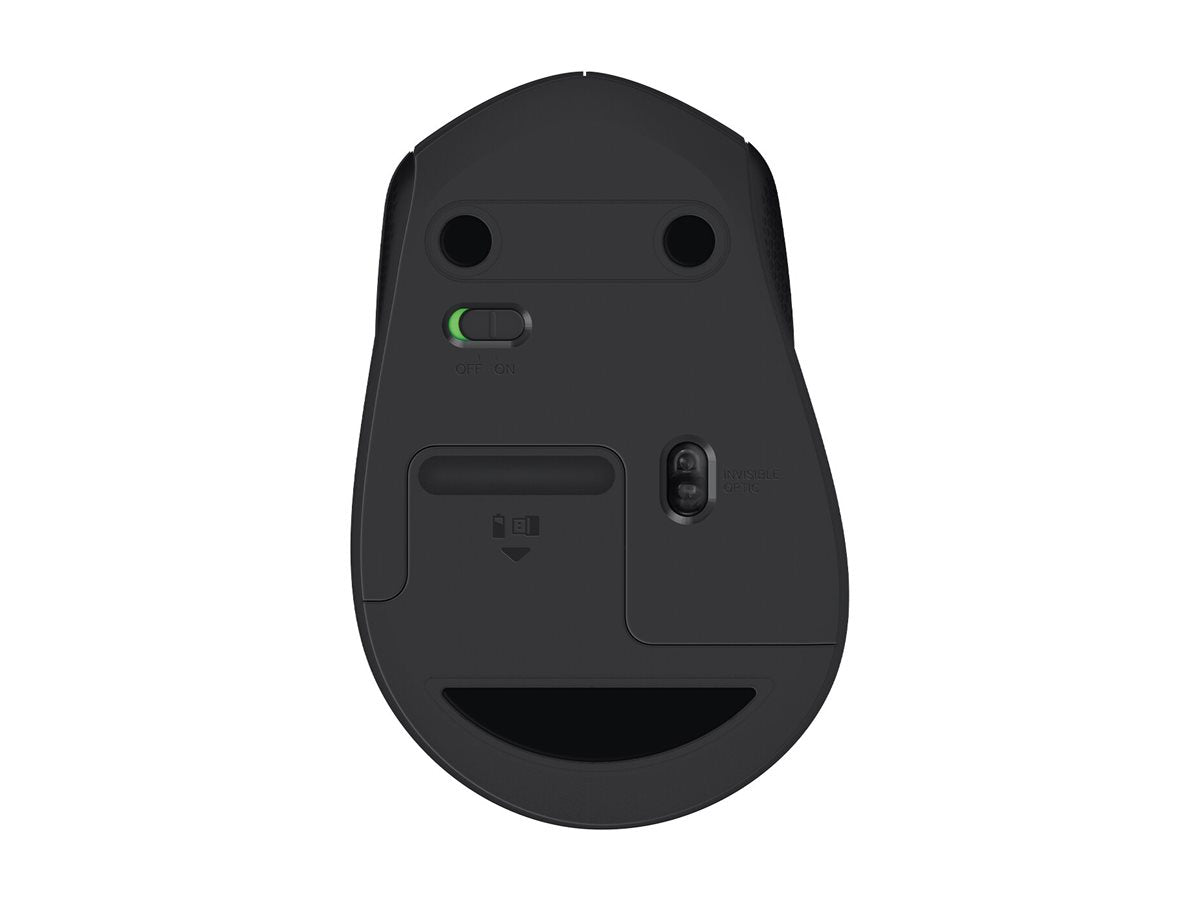 LOGITECH M330 SILENT PLUS Mouse 3 buttons wireless 2.4 GHz USB wireless receiver blue