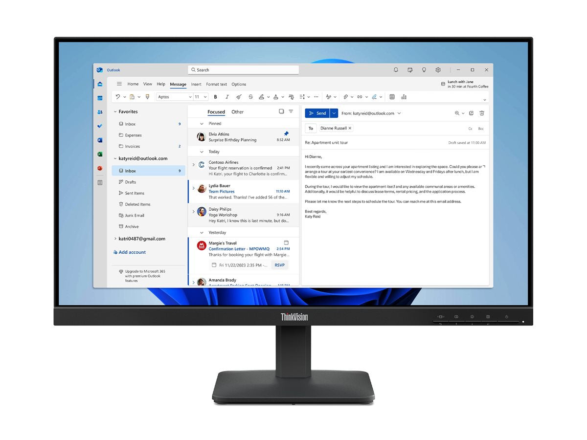 LENOVO LENOVO ThinkVision S24-4e 23.8inch IPS WLED QHD 250cd/m2 4ms HDMI VGA
