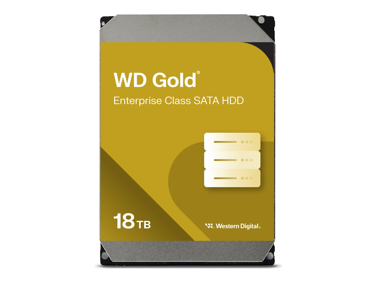 WESTERN DIGITAL WD Gold 18To HDD 7200rpm 6Gb/s sATA 512Mo cache 3.5p intern RoHS compliant Enterprise Bulk