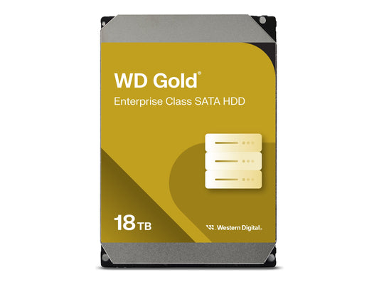 WESTERN DIGITAL WD Gold 18To HDD 7200rpm 6Gb/s sATA 512Mo cache 3.5p intern RoHS compliant Enterprise Bulk