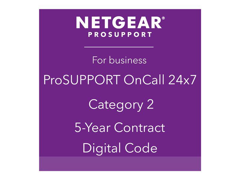 NETGEAR Pack ProSUPPORT 5 ans OnCall 24/7 Catégorie 2