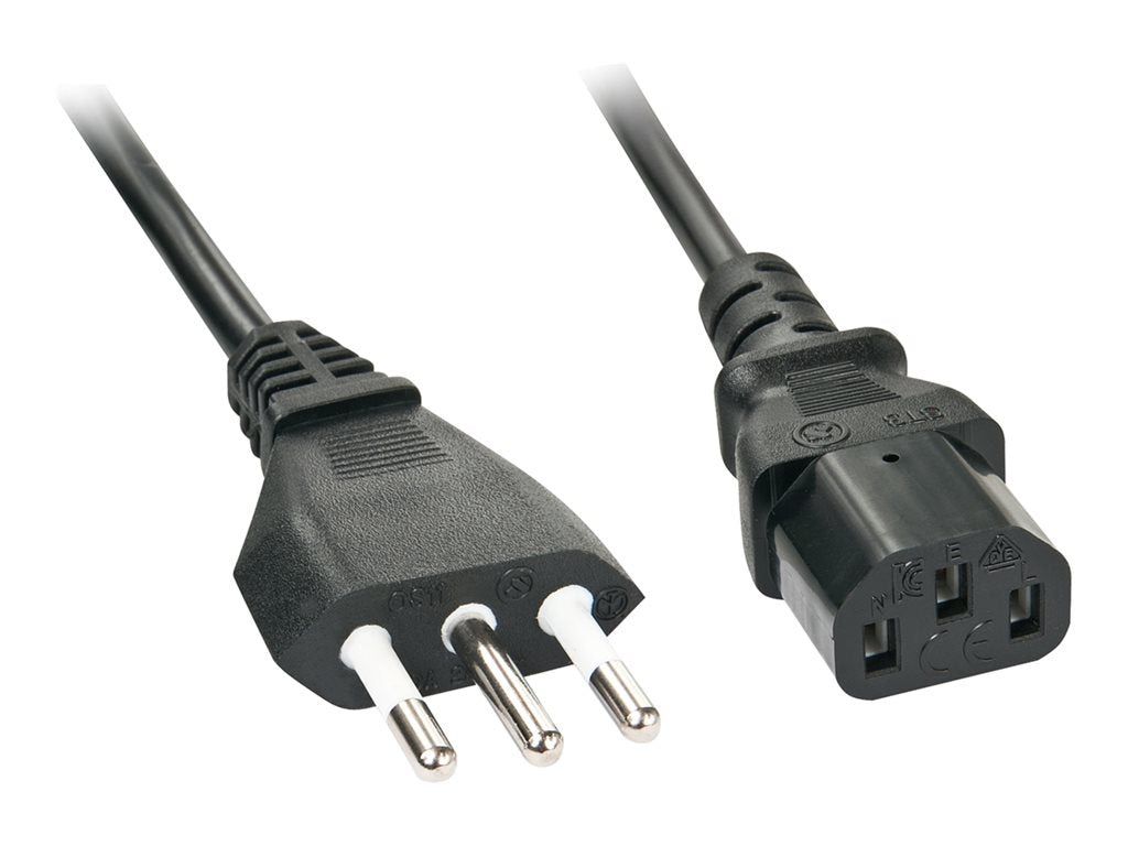 LINDY LINDY 0.7m IEC mains lead italy Italian mains plug - IEC320C13