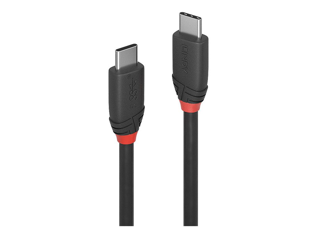 LINDY LINDY 0.5m USB 3.1 Type C Cable 3A Black Line