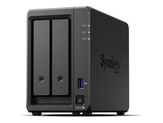 SYNOLOGY SYNOLOGY DS725+ 2-Bay Diskstation AMD Ryzen Embedded R1600 4Go DDR4 ECC SODIMM