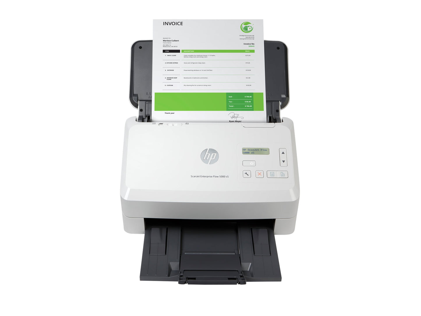HP INC. HP ScanJet Enterprise Flow 5000 s5 Document scanner CMOS CIS Duplex 216x3100mm 600dpix600dpi 65ppm ADF 80sheets 7500scans