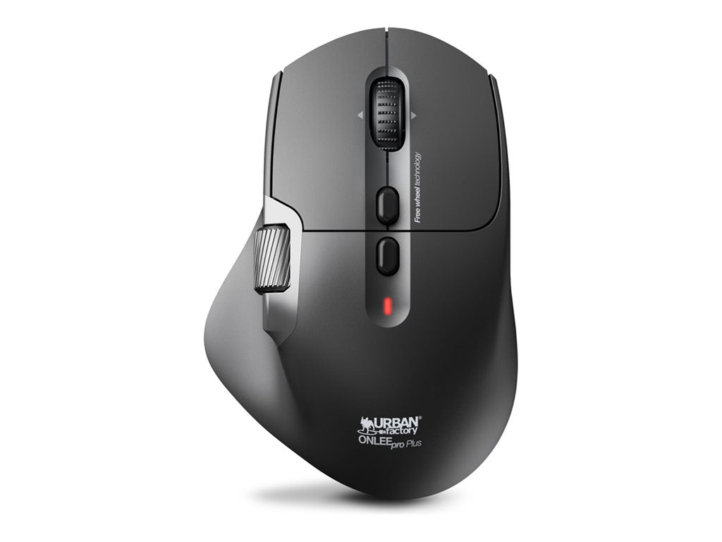 URBAN FACTORY URBAN FACTORY La souris ONLEE PRO Plus fonctionne soit en Bluetooth soit en 2.4Ghz Elle possède une batterie amovible de 400mAh