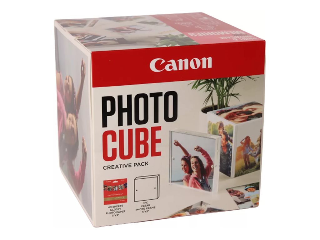 CANON CANON pp-201 Ink Cartridge 5x5 Photo Cube Creative Pack White Pink