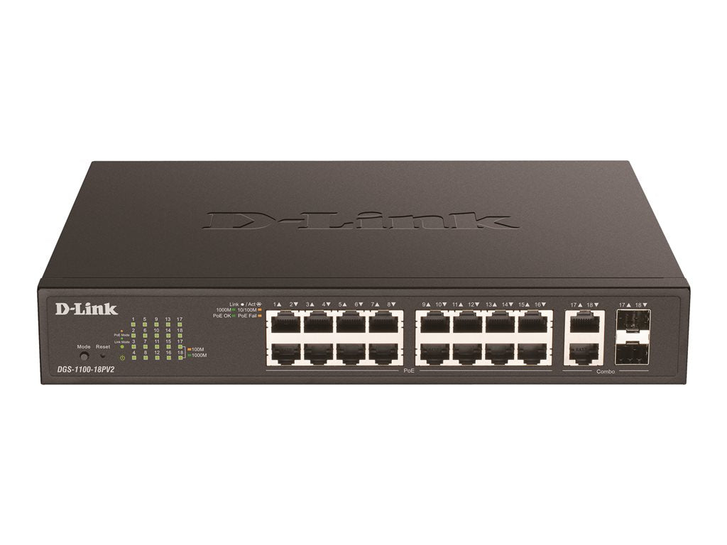 D-LINK 18-Port PoE+ Gigabit Smart Managed Switch