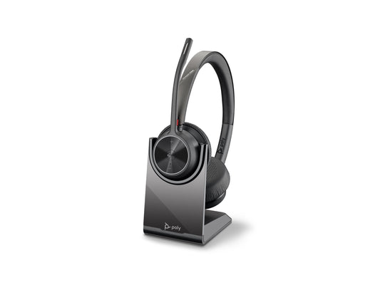 POLY HP Poly Voyager 4320 Microsoft Teams Certified Headset +BT700 dongle +Charging Stand