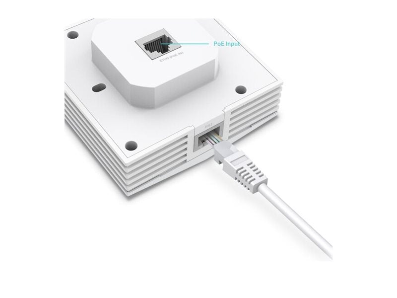 TP-LINK AX3000 Wall-Plate Dual-Band Wi-Fi 6 Access Point 2x Gigabit RJ45 Port 574Mbps at 2.4GHz + 2402Mbps at 5GHz