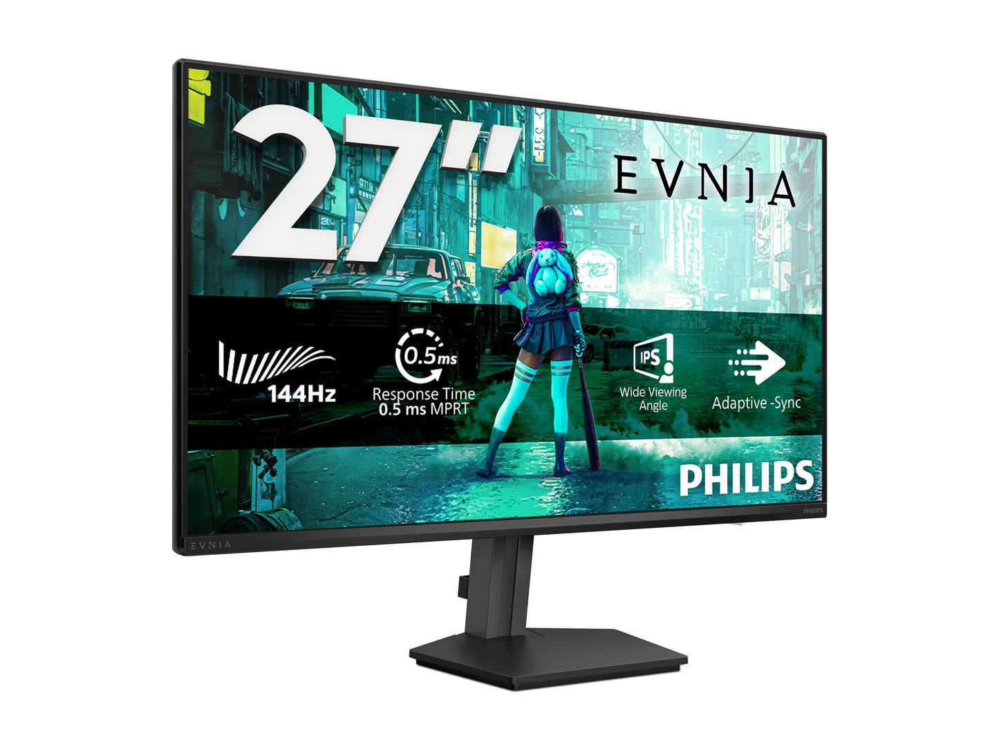 PHILIPS Evnia 3000 27M2N3200NF Ecran Gaming - 27p - 1920 x 1080 FHD- 144 Hz - IPS - 300cd/m² - 1500:1 - HDR10 - 0.5 ms - HDMI- DP