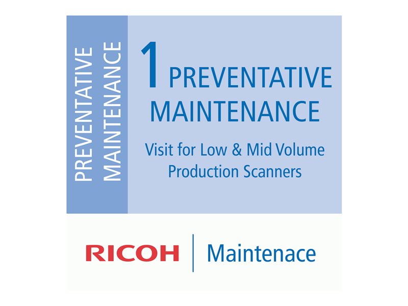 RICOH 1 Preventative Maintenance Visit for Low & Mid-Vol Production Scanners