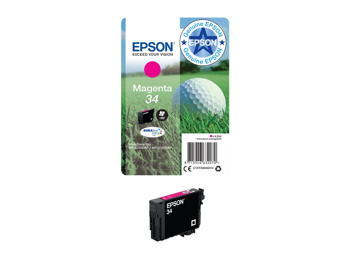 EPSON 2LB Singlepack Magenta 34 - DURABrite Ultra Ink