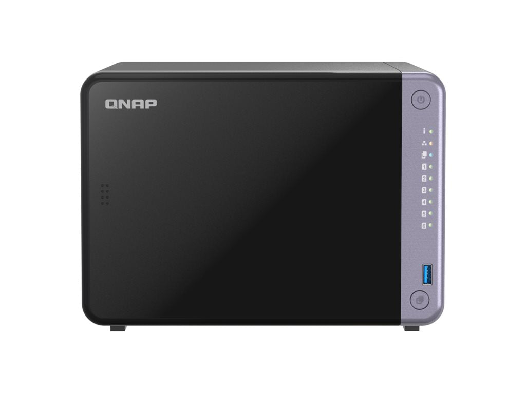 QNAP SYSTEMS QNAP TS-632X-4G 6-bay NAS AL524 2.0GHz Quad Core 4Go DDR4 SODIMM Max. 16Go 2x10GbE SFP+