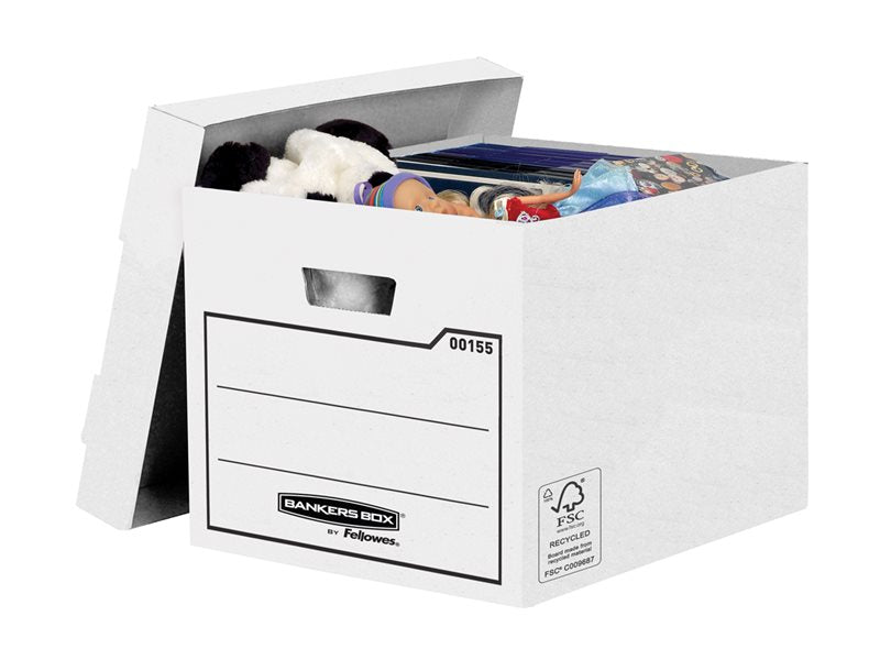 FELLOWES General Storage Box White 10PK FSC