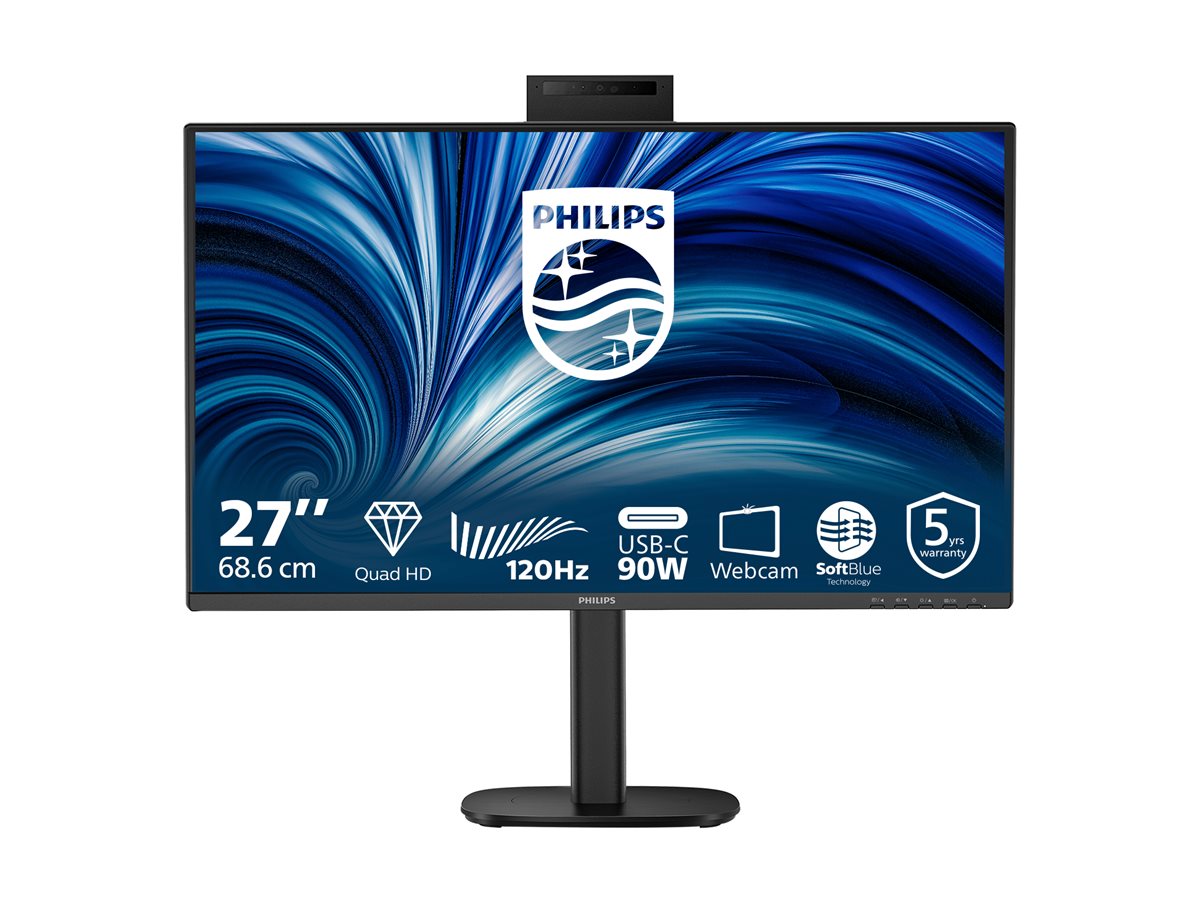 PHILIPS 27p 2560x1440 120Hz IPS Flat H/A 150 MM USB C DOCKING DISPLAY 90W Daisy chain with 27B2N3500J Smart Link Sync
