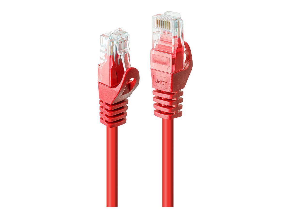 LINDY Basic Cat.6 U/UTP Cable Red 1m