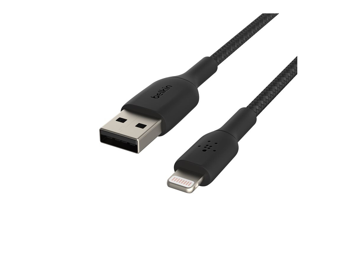 BELKIN BELKIN BOOST CHARGE USB-A to Lightning Cable Braided 2M Black