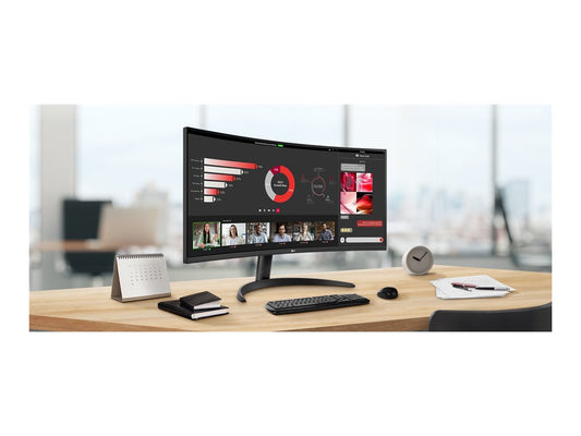 LG LG 34WR50QC-B.AEU Écran LED - incurvé - 34p - 3440 x 1440 WQHD 100 Hz - VA - 300 cd/m² - 3000:1- HDR10 -5ms - 2xHDMI, DisplayPort