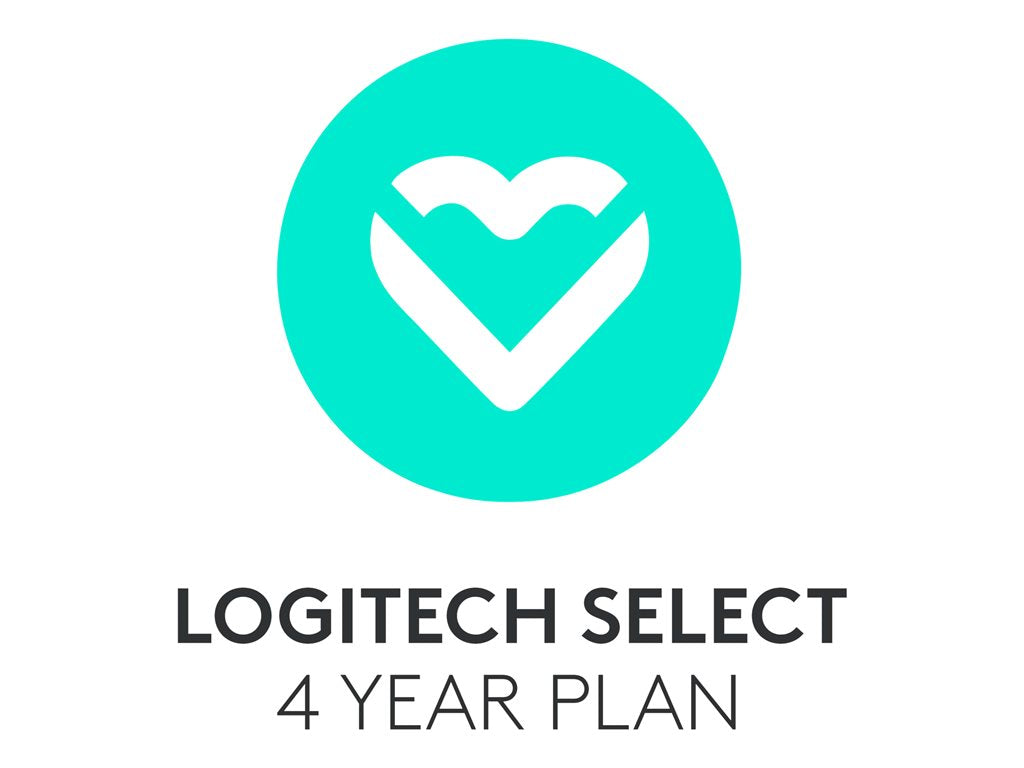 LOGITECH Select Extended service agreement advance parts replacement 4 years response time 1 business day 1 room