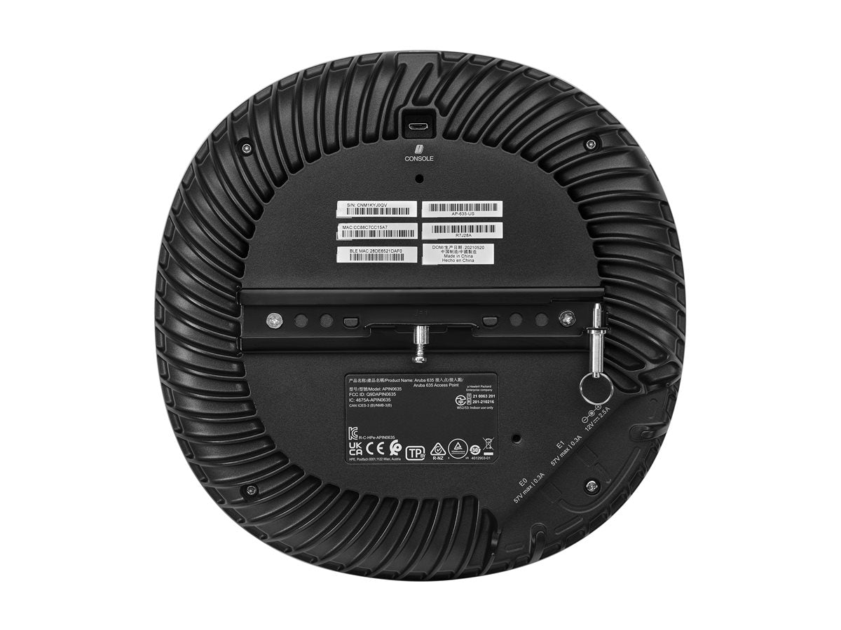 HEWLETT PACKARD ENTERPRISE HPE Aruba Networking AP-635 RW Tri Radio 2x2 Wi-Fi 6E Internal Antennas 5-pack Campus Access Point