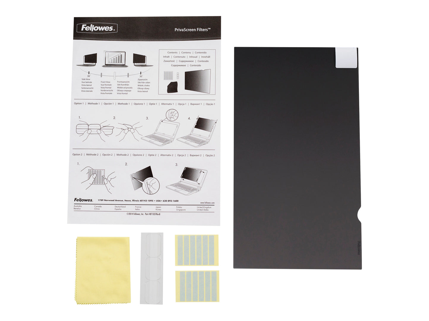 FELLOWES 13.3IN W FILTRE PRIVASCREEN