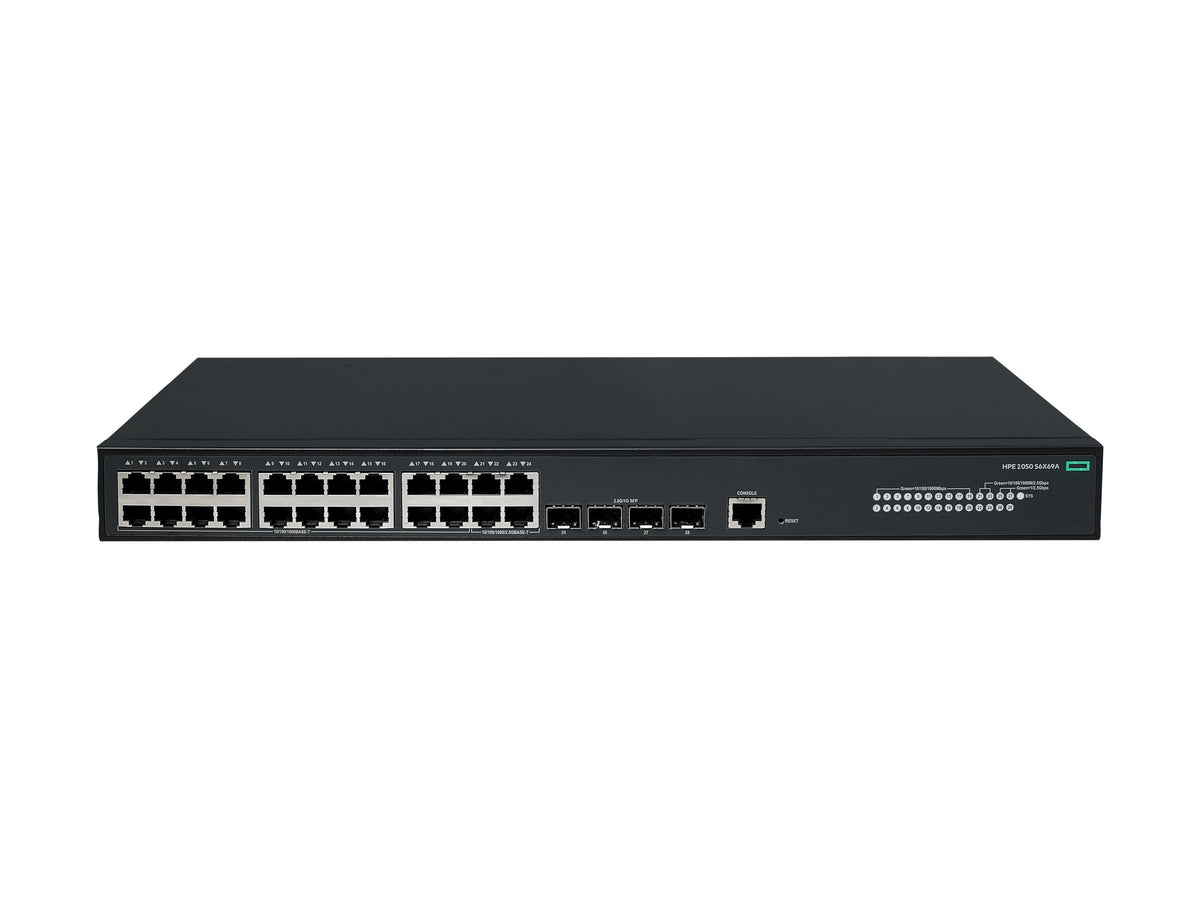 HEWLETT PACKARD ENTERPRISE HPE Networking CW 2050 20p 10/100/1000BASE-T 4p Smart Rate 1/2.5GbE 4p SFP 1G/2.5G Switch EU en