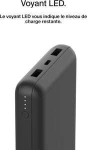 BELKIN Powerbank 20000mAh 15 W USB-C et USB-A