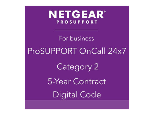 NETGEAR Pack ProSUPPORT 5 ans OnCall 24/7 Catégorie 2