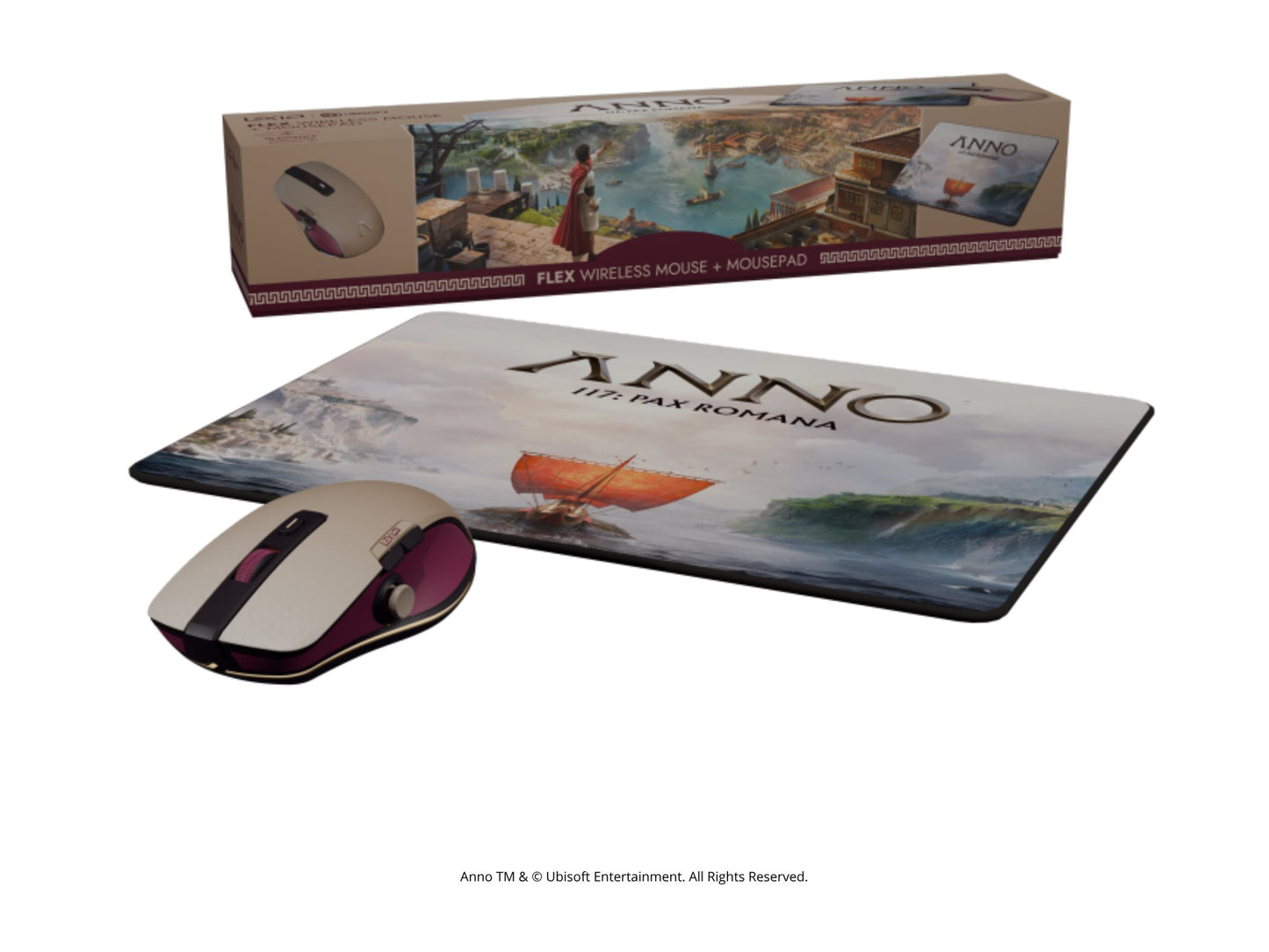 LEXIP LEXIP X UBISOFT ANNO 117 Bundle Flex Pro-Air Mouse + Mousepad