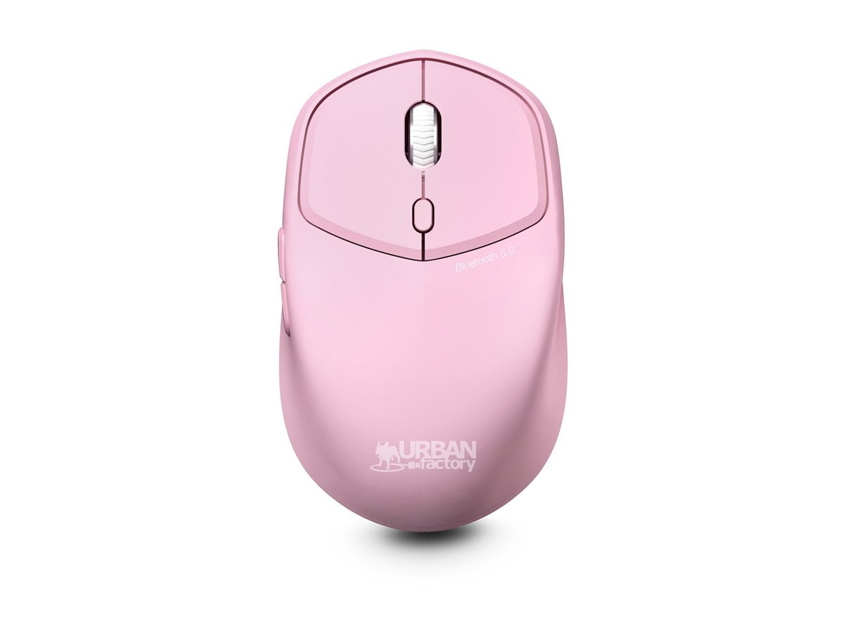 URBAN FACTORY Onlee Color Ambidextrous Mouse 1600Dpi Bluetooth 5.0 - Pale Pink