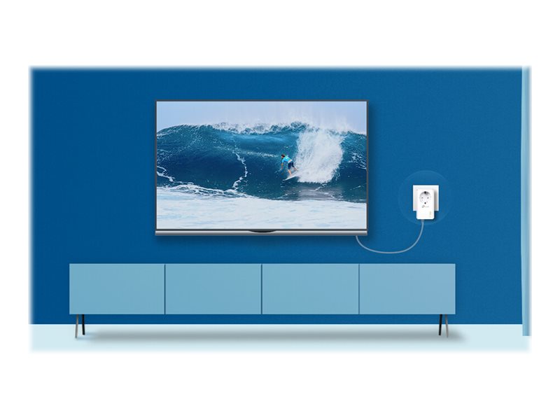 TP-LINK AV1000 2-Port Gigabit Passthrough Powerline Starter Kit