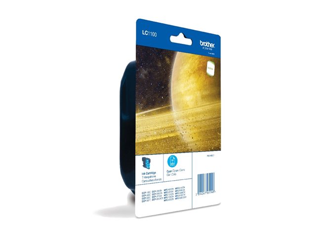 BROTHER BROTHER LC-1100 cartouche d encre cyan capacité standard 7.5ml 325 pages 1-pack blister sans alarme