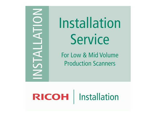 RICOH Installation Service LMP for Low and Medium Volume Production Scanners