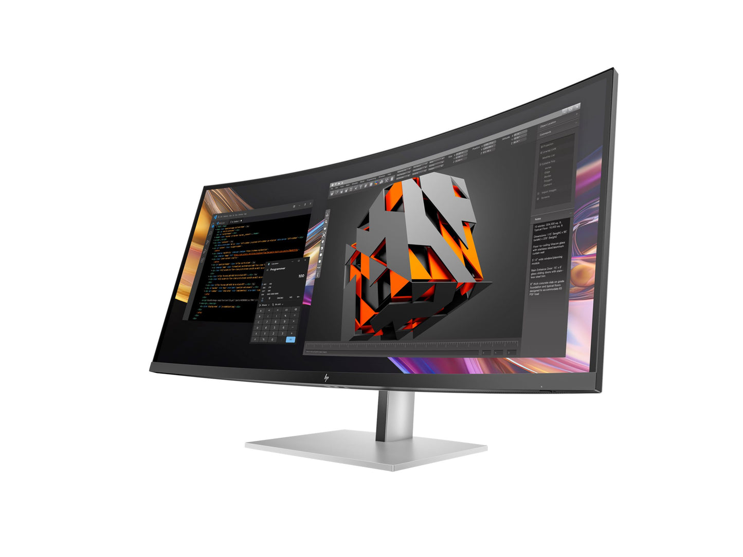 HP Écran incurvé WQHD+ Series 7 Pro 738pu 37.5p WQHD+ 3840x1600 HDMI DisplayPort Thunderbolt 4 3/3/0