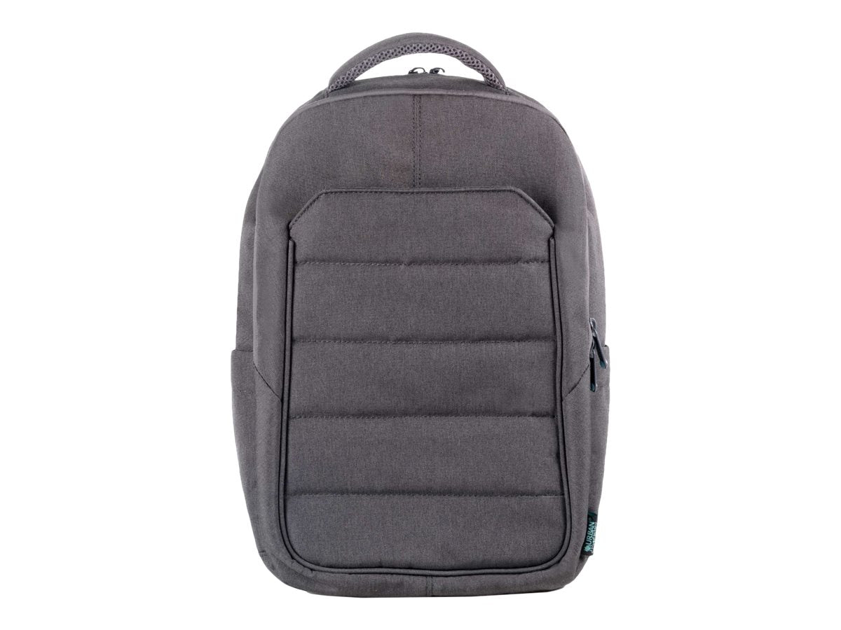 URBAN FACTORY Eco-designed laptop backpack made from recycled PET. Its structure is reinforced with high density foam