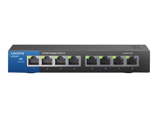 LINKSYS Switch 8 ports Gigabit - Boitier Métal - package retail