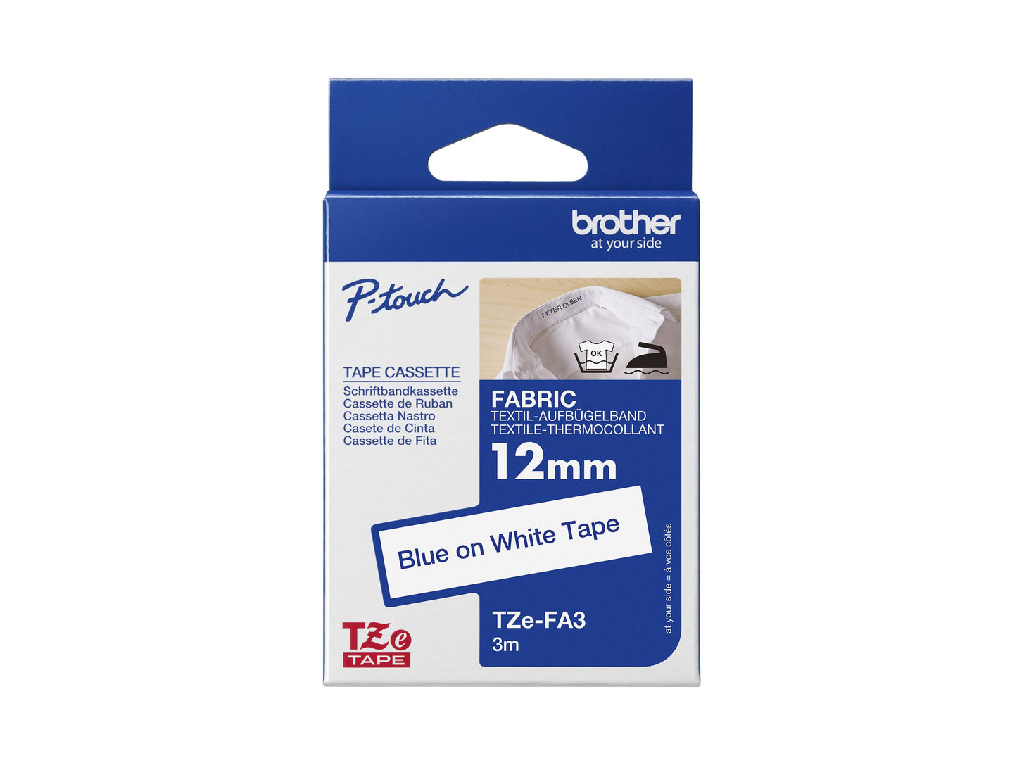BROTHER RUBAN Ruban tissu bleu/blanc