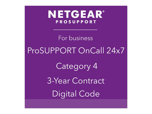 NETGEAR Pack ProSUPPORT 3 ans OnCall 24/7 Catégorie 4