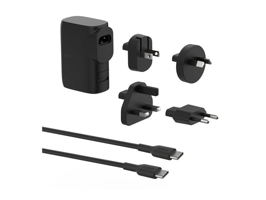 BELKIN BELKIN Hybrid Wall Travel Charger 25w + 5k Power Bank UK EU US AU Black