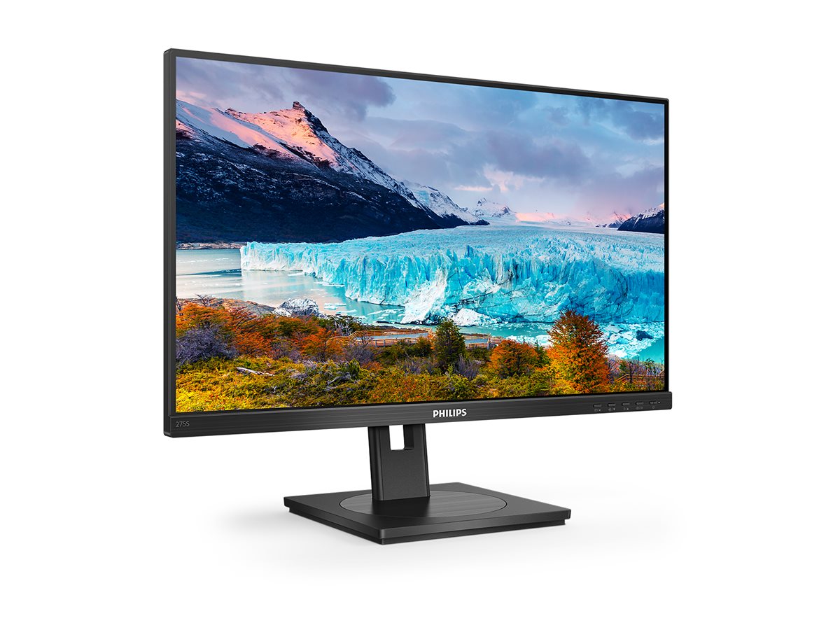 PHILIPS 275S1AE/00 27p 2560x1440 IPS Flat H/A 130 MM Pivot 3 SIDE FRAMELESS SPEAKERS DPx1 HDMIx1 DVIx1 VESA 100x100 S-LINE