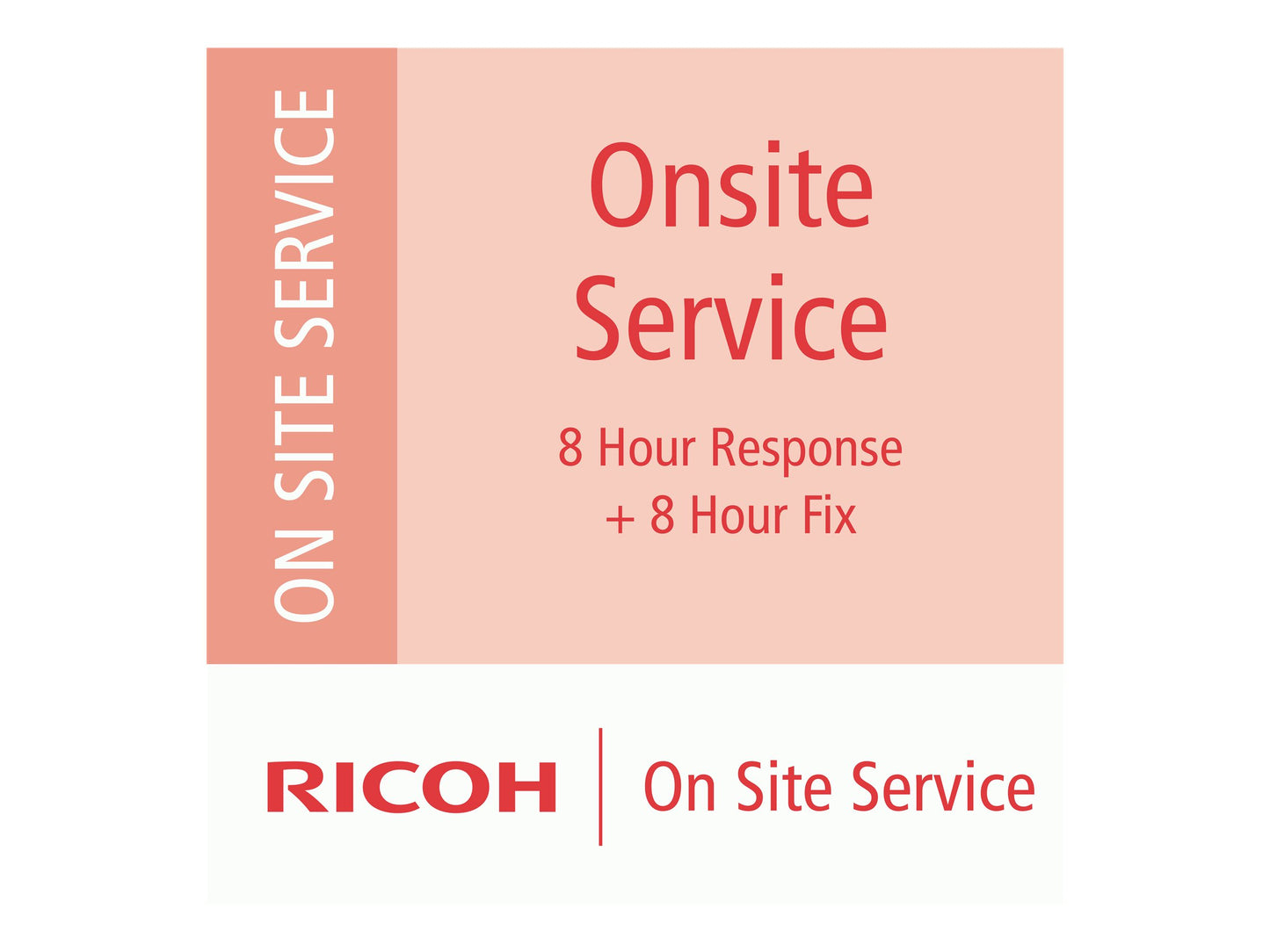 RICOH 1 Year Service Renewal Onsite Service - 8 Hour Response + 8 Hour Fix Low-Vol Production Scanners